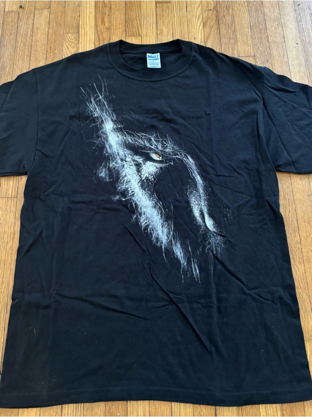 The Wolfman (2010) horror movie promo t-shirt on a black M&O brand shirt grail